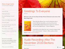 Tablet Screenshot of blackangelcards.com